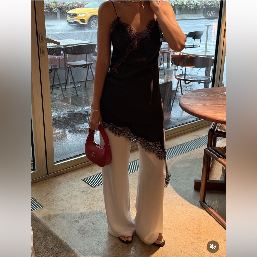ZARA NWT ZW Collection Asymmetric Lace Dress - Picture 4 of 15